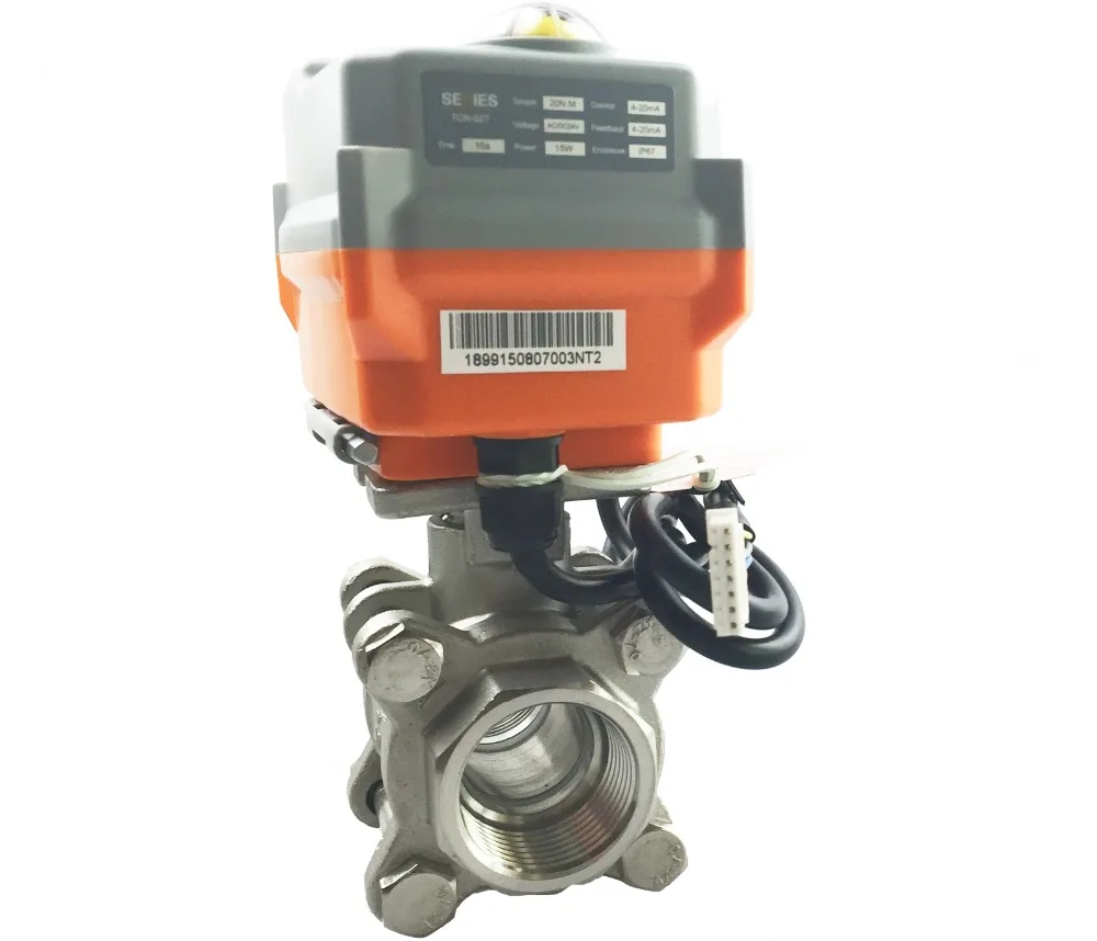1/" DN15 2 Way нержавеющей пропорционально-интегральный Управление моторизованный электрический клапан