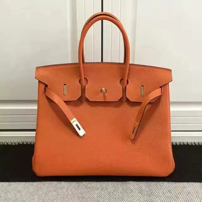 

Leather Women's Fashion Brand Handbag Briefcases Metal Buckle High-capacity Messenger Bag Women's Messenger Bag