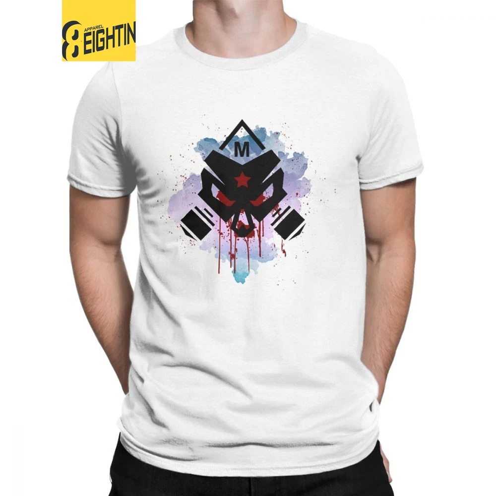 

Man Metro Exodus T-Shirt Awesome Round Neck Short Sleeve Gas Mask Toxic Games Tops Purified Cotton Tees Normal T Shirt