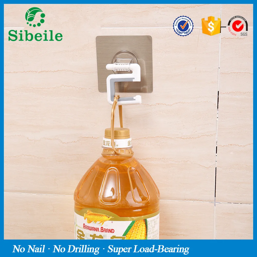SBLE Wall mounted broom holder kitchen bathroom wall mop holder magic sticker max loading 5kg broom mop rack Hanger Holder