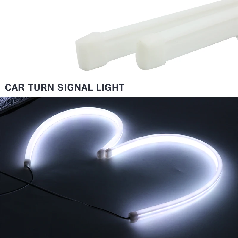 2pcs DRL Daylight Running Light LED Headlight Strip For Kia Rio K2 3 Ceed Sportage Sorento Cerato Armrest Soul Picanto Optima K3