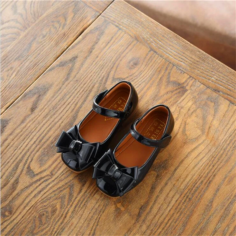 party girls shoes new fashion 2018 baby children kids girl princess leather red shoe spring autumn size 21~36 over 2 years old