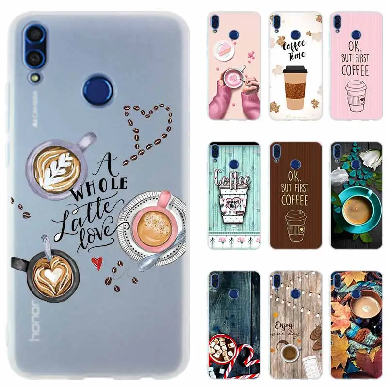 Ok First Coffee Honor 20i 10i чехол для телефона силиконовый Huawei 9a 10 9 lite 20 8a 8X x10 7A Pro 30