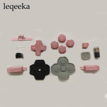 

5sets /lot for Nintendo 3DS N3DS Original Barrel Hinge Axle With All Buttons And Silicone LR trigger PINK Color