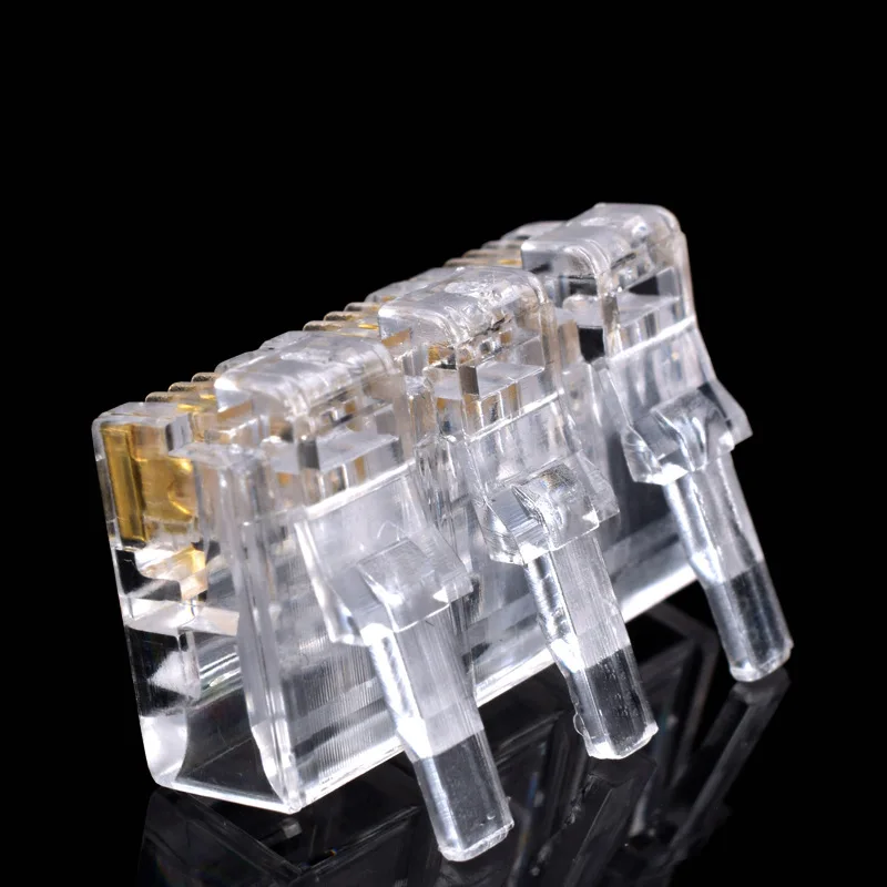 5 шт. позолоченный RJ12 4 ядра 4P4C инженерный CNC телефонный кабель кристальная