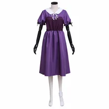 Sakura megumi pruple dress costume cosplay anime gakkou gurashi gilr por encargo preppy style dress cosplay para la fiesta