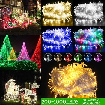 

Fairy LED String Light Outdoor Waterproof AC220V Chirstmas String Garland For Xmas Wedding Christmas Party Holiday D20