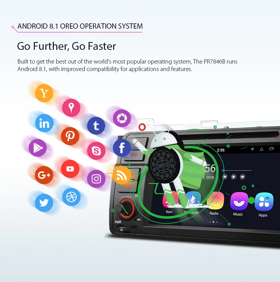 Sale 7" Android 8.1 Oreo OS Car DVD Multimedia GPS Radio for MG ZT 2001-2005 with 2GB RAM 16GB ROM & Multi-Window View Support 5