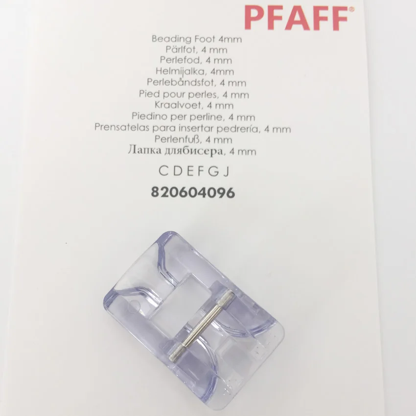 Perline Piede 4 Millimetri Per Pfaff Creativo 4.0/3.0/2.0/Alte Prestazioni 820604096