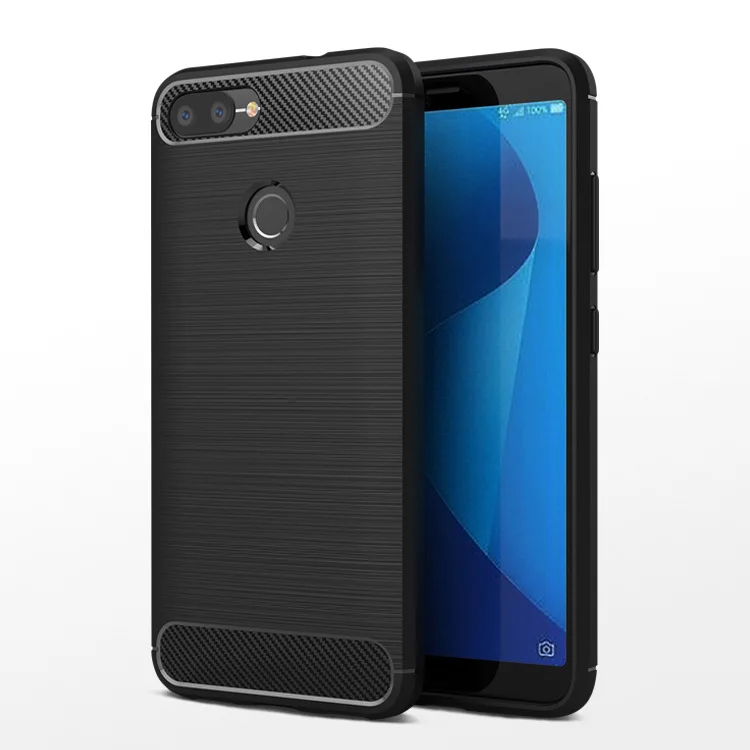 Мягкий чехол из углеродного волокна и ТПУ для Asus Zenfone Max Plus M1 ZB570TL X018D чехлы