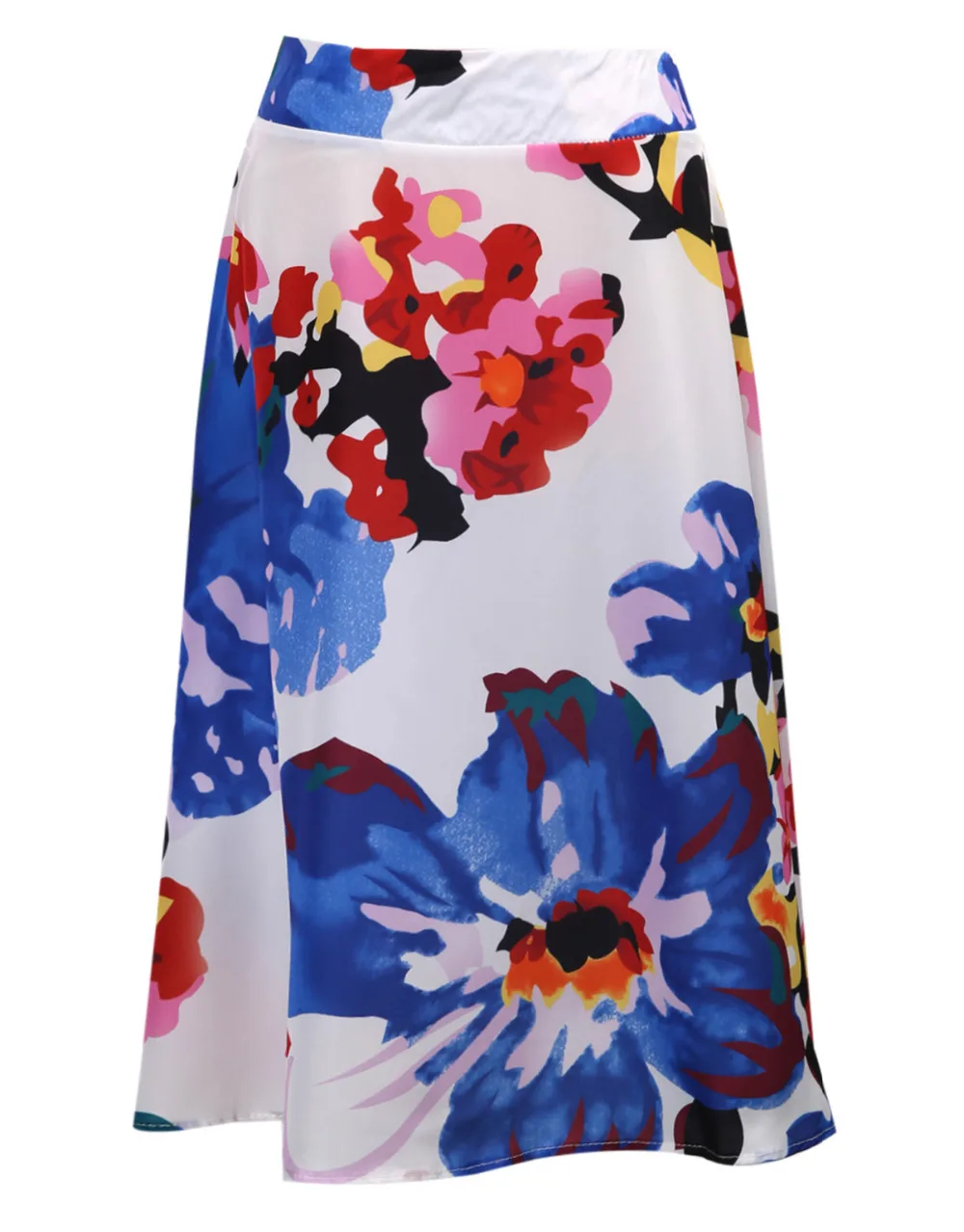 Skirts Women 2017 Summer floral print full high waist Flared Pleated A Line Skirt Mini | Женская одежда