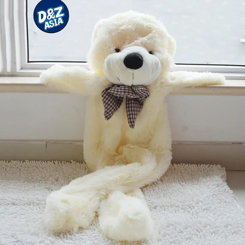 160cm Giant Big Teddy Bear Plush Soft Toy Doll Shell Cover Zipper 63'' No cotton 
