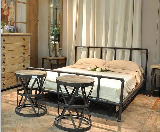 American country style wrought iron beds iron beds retro industrial