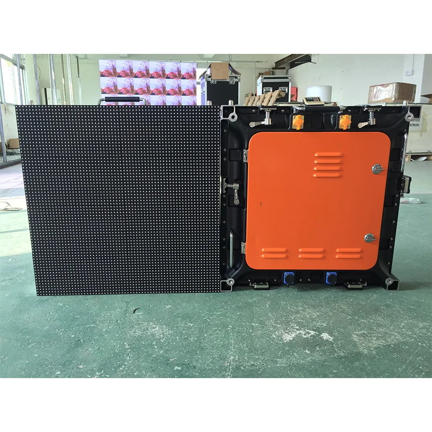 Полноцветный SMD3535 64x64dots P8mm наружный водонепроницаемый литой алюминиевый шкаф
