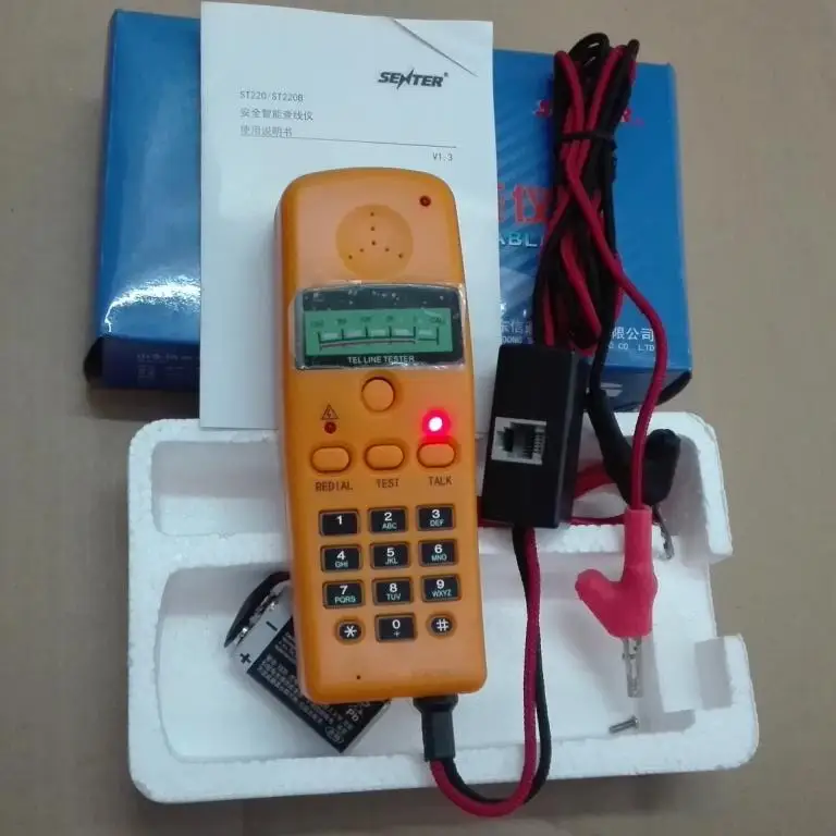 Brand New ST220B Mini Tel Telephone Line Tester Network Cable Tester Meter