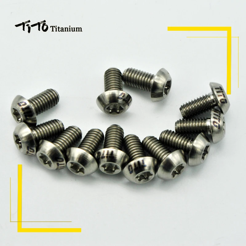 12 шт. титановые тормозные винты для M5x10mm Torx T25|disc brake bolts|brake bolttitanium disc |