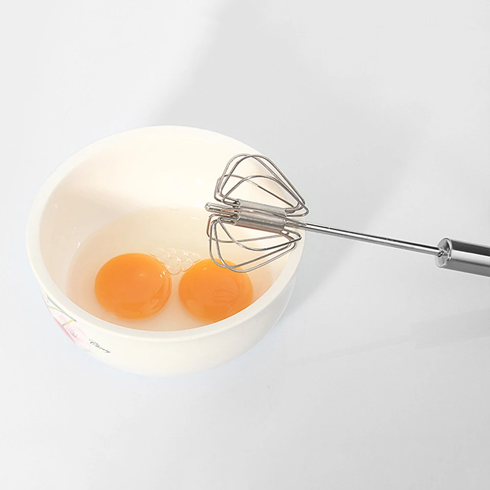 

1pc hot creative Semi-Automatic Egg Beater Stainless Steel 10 Inch Hand Pressure Creative Egg Beater Mixer Kitchen Gadgets