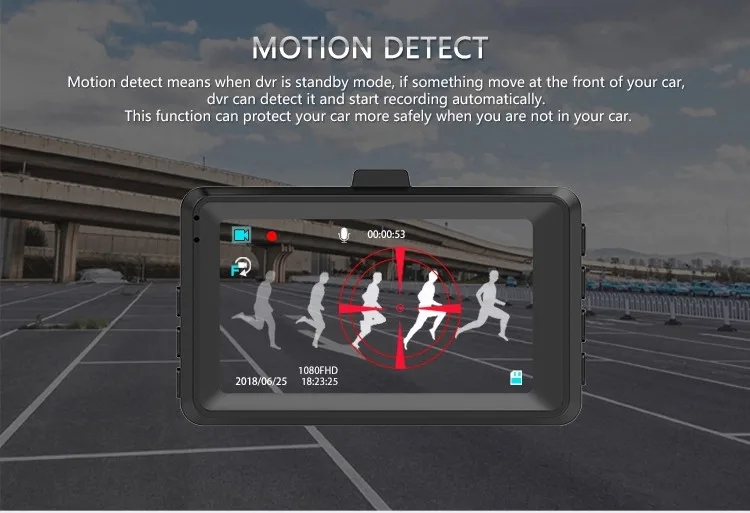 170 degress Car DVR camera loop recording night vision cycle recording15