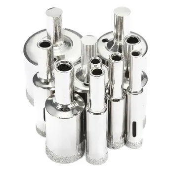 

ANENG 10pcs Diamond Holesaw Set Holes Saw Drill Bit Cutter For Tile Glass Porcelain Marble 6-32mm