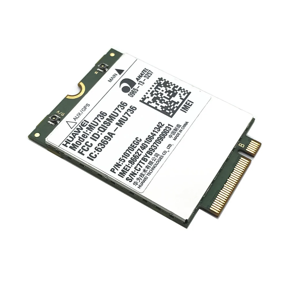 

Original UNLOCKED HUAWEI MU736 3G NGFF M.2 Wireless Card WCDMA/HSP/HSPA+/EDGE/GPRS/GSM Module
