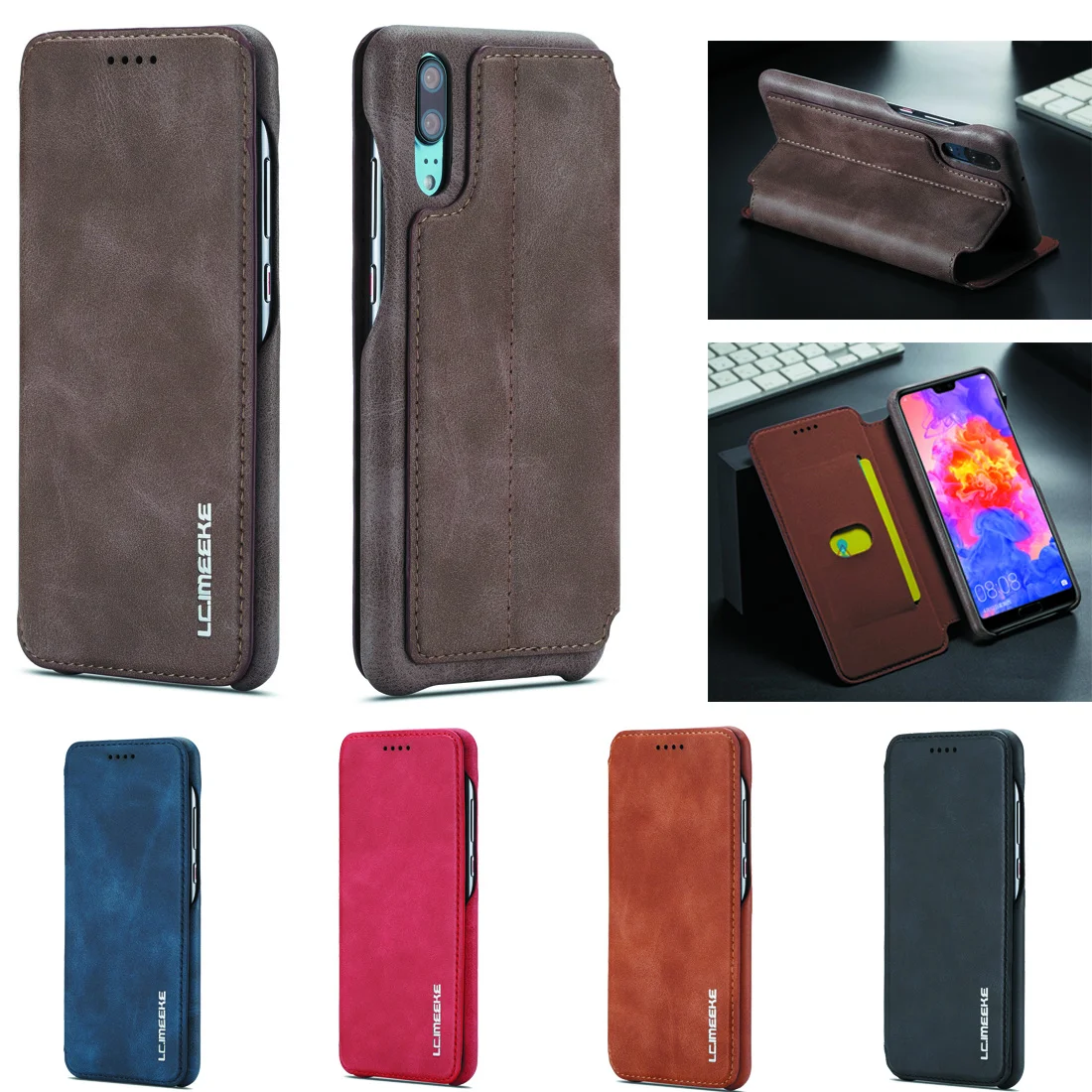 

Case for Samsung Galaxy A20 A30 A70 A40 A50 Brand Book cover Logo Quality Case Luxury Thicken Leather Holder Wallet Sewing Coque