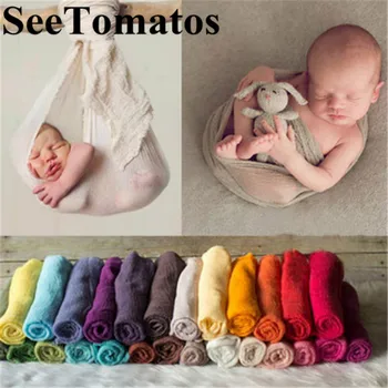 

Newborn Photography Props Infant Costume Outfit 180cm Long Cotton Soft Photo Wrap Matching Baby Photo Props Fotografia