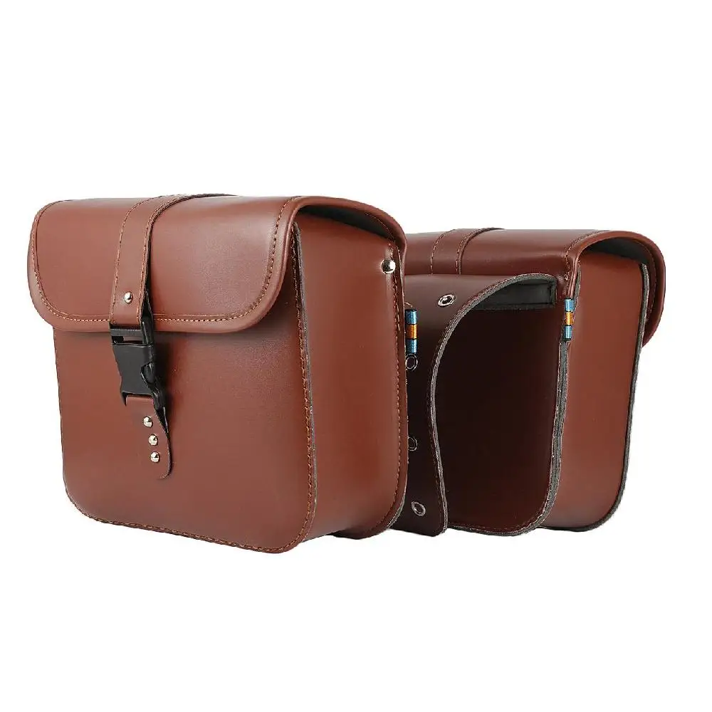 

Partol Motorbike Side Saddle Bags PU Leather Rear Sides Tool Bags for Honda/Suzuki/Kawasaki/Harley Davidson/Yamaha/Ducati/KTM