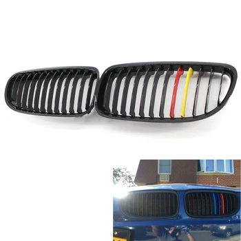 

Front Gloss Black M-Color Red Yellow Grille fit for BMW E90 2009-2011 Durable