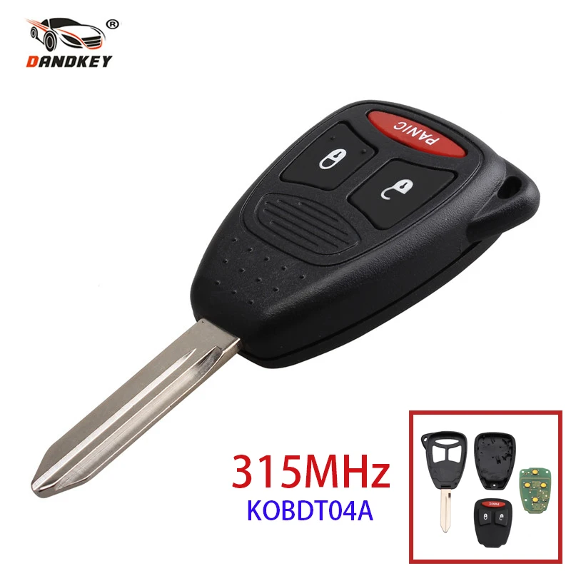 Dandkey 3 2+1 Buttons Car Keyless For Chrysler Jeep Dodge Dakota Durango Charger 300 Aspen Grand Cherokee 315MHz Remote Key | Автомобили и