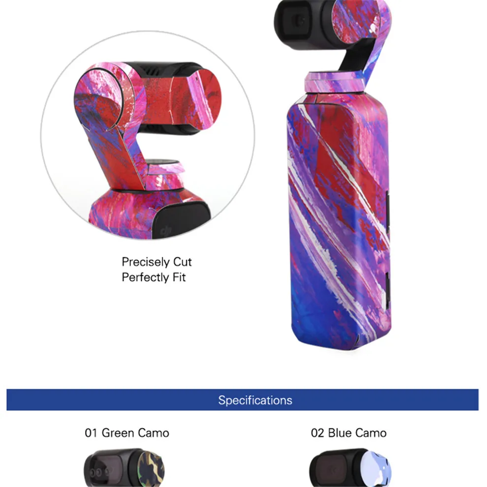 Waterproof Stickers For DJI OSMO Pocket Handheld Gimbal ColorfulCamouflage Decals 3M Scotchcal Film Skin Stickers Accessories-20