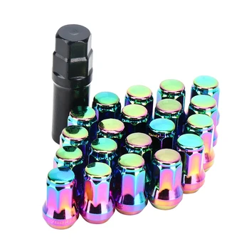 

M12*1.5 Wheel Nuts Racing Lug Nut Lock Aluminum UTV Universal Car Anti-theft For Honda Civic Acorn for Polaris RZR for Can-am