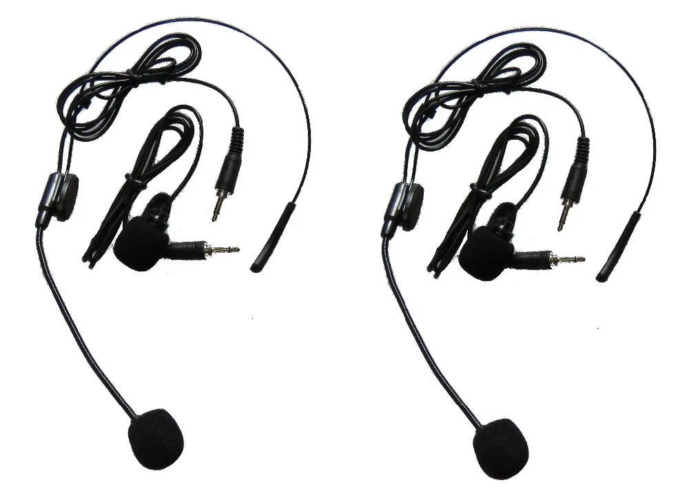 pa dj dual uhf 2ch headset mic