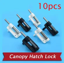 Free Shipping 10PCS Canopy Hatch Lock For RC Boat/Airplane Model 3mm Cockpit Latch With Spring Spare Part