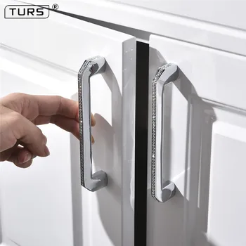 

Single Hole Golden color Decorative Jewelry Box Drawer Cabinet Dresser Wooden Case crystal diamond Handle Pull Knob with screw