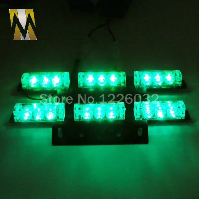 2x9 led 18LED grille flash Car light Strobe Flash Warning EMS Police Truck Light Flashing Firemen Lights DC 12V