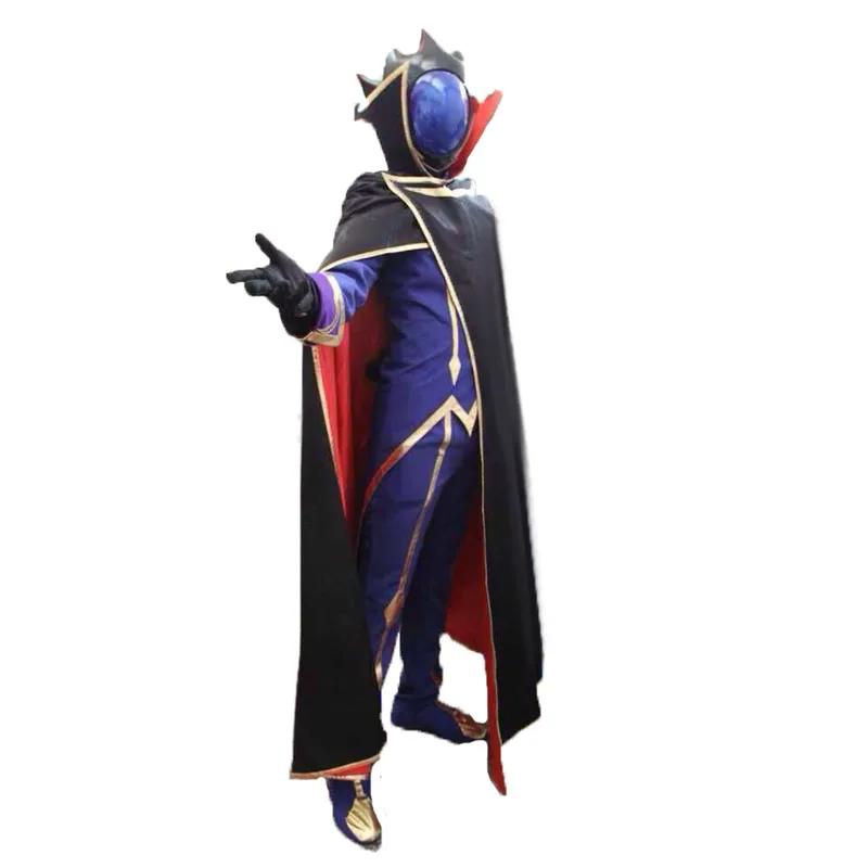 Anime Code Geass Cos Lelouch Cosplay Costume Outfit (with Cloak