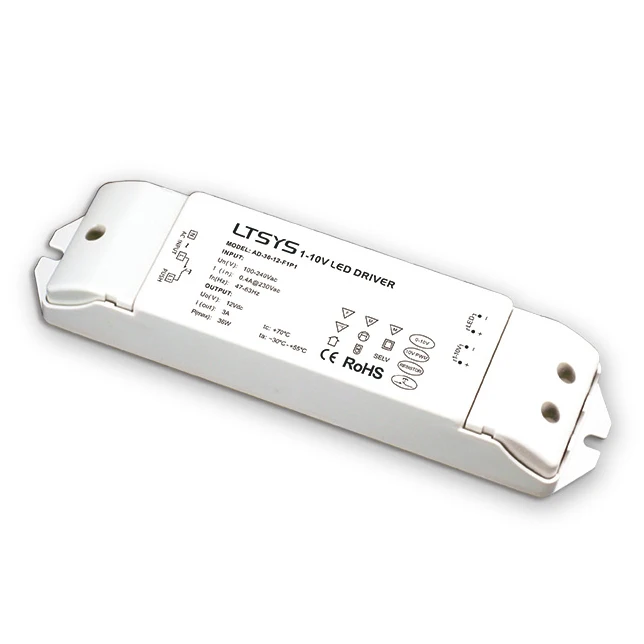36W 12V constant voltage dimmable LED driver, with 110v dimming