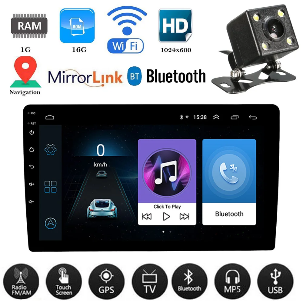 

Android 8.1 Quad Core Car Multimedia Player 7 inch 2 din Car Stereo GPS Navigation Audio Radio Head Unit FM USB BT DAB