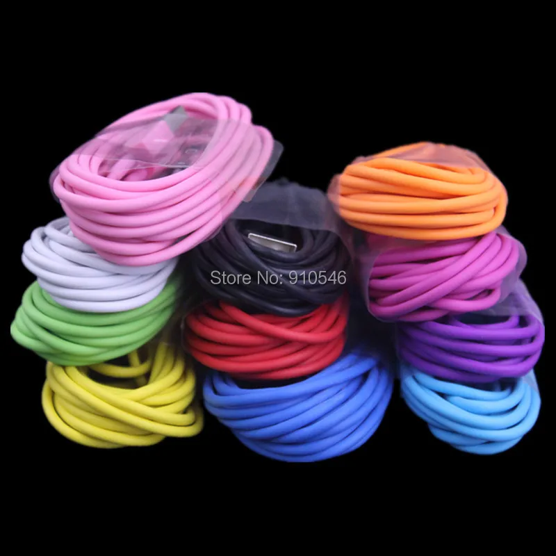 Wholesale 3m 10ft ios 9 usb data sync Cable for 6 iPhone 5 5g 5s 5c iPad Mini USB Support Ios 8 1000pcs/lot