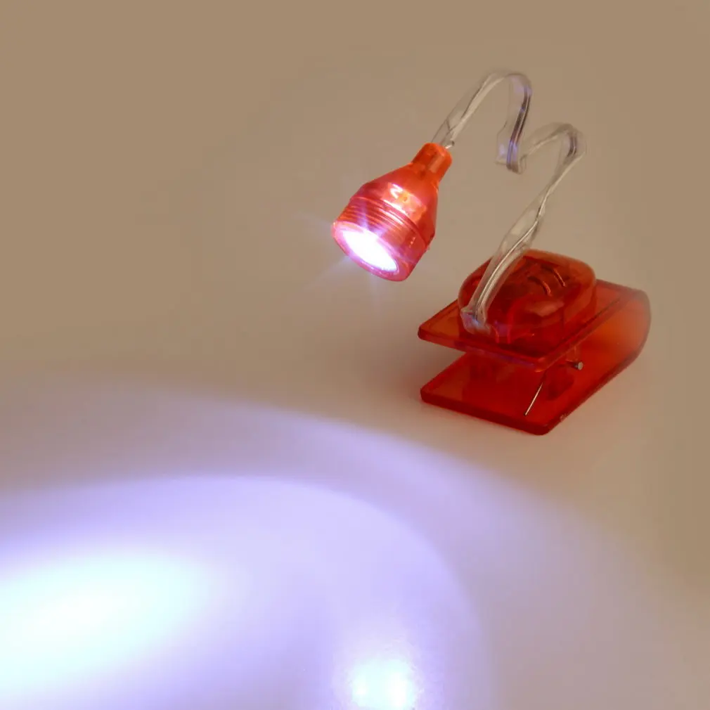 

Durable Adjustable Bright LED Clip On Book Reading Light Mini Table Lamp MDJ998