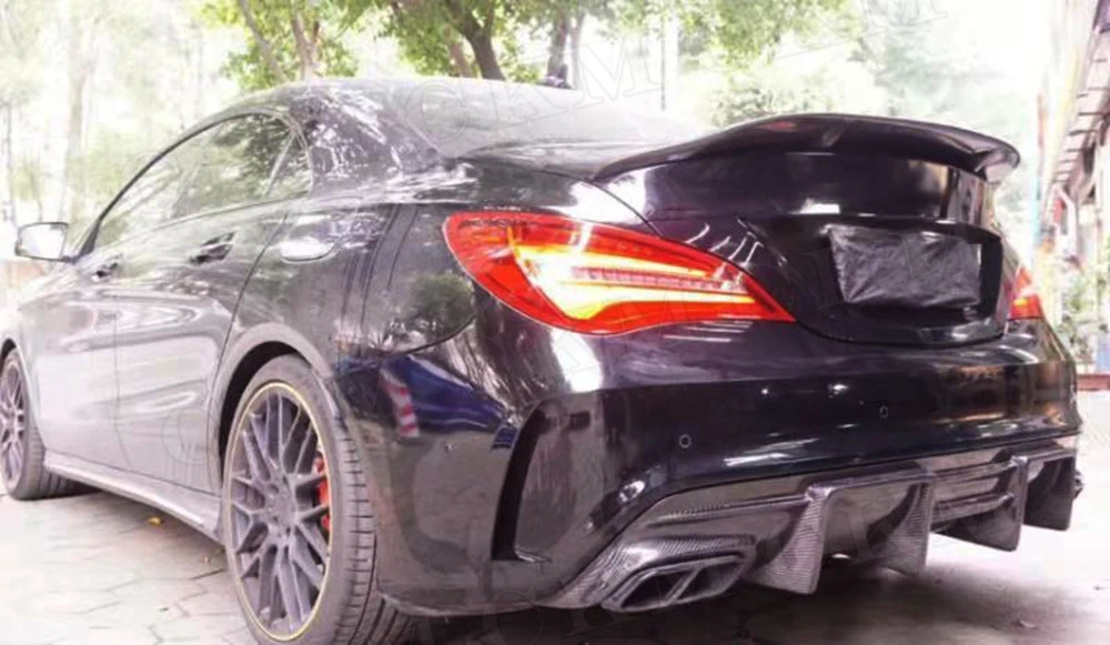 CLA класс углеродного волокна задний спойлер багажник крылья для Mercedes Benz CLA45 W117 C117