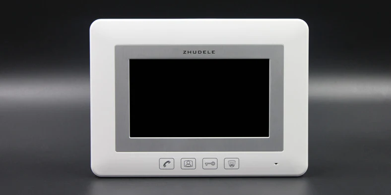 Дверной звонок ZHUDELE 1V8 домофон с 7 "сенсорным экраном ночным видением 700TVL HD для