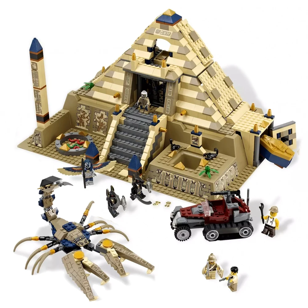 

827pcs Fit Legoness Creators 7327 Egyptian Pharaoh Series Scorpion Pyramid Figures Building Blocks Toys For Kids Christmas Gifts