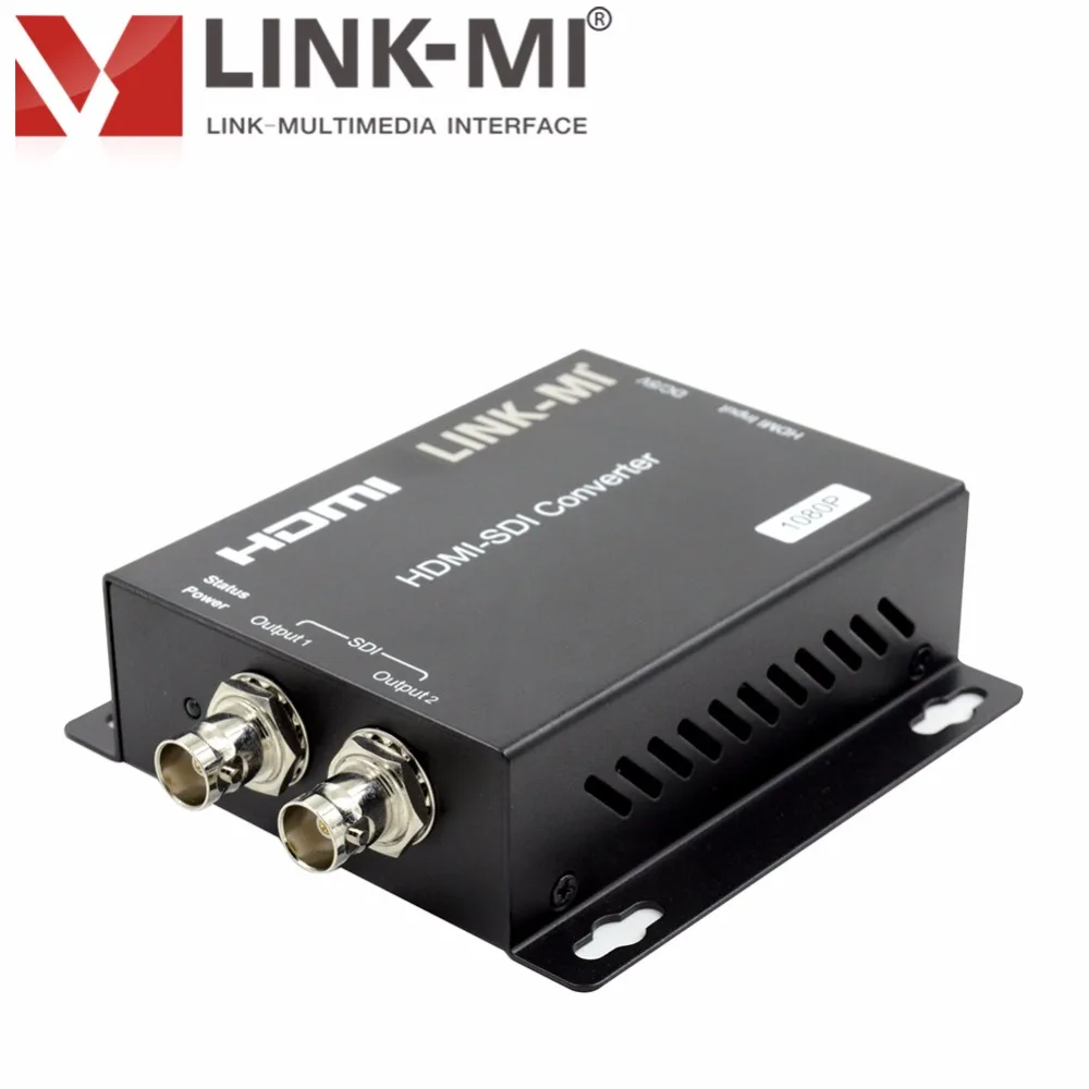 

LINK-MI LM-HSD1 SDI splitter 1x2 HDMI to SDI optical audio converter with multiple formats support 1080P for Camera Home Theater