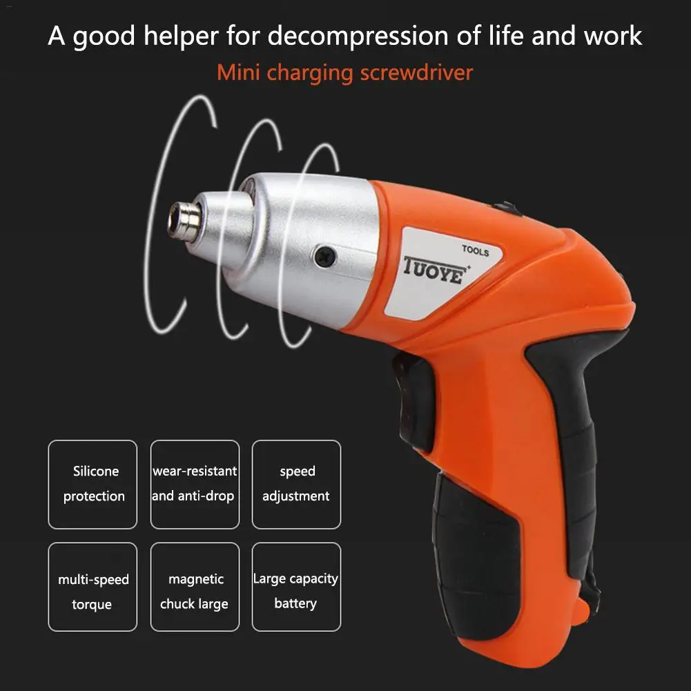 

220V/110V Electric Screwdriver Lithium Battery Rechargeable Drill/Driver Power Gun Multi-function Cordless Electric Drill