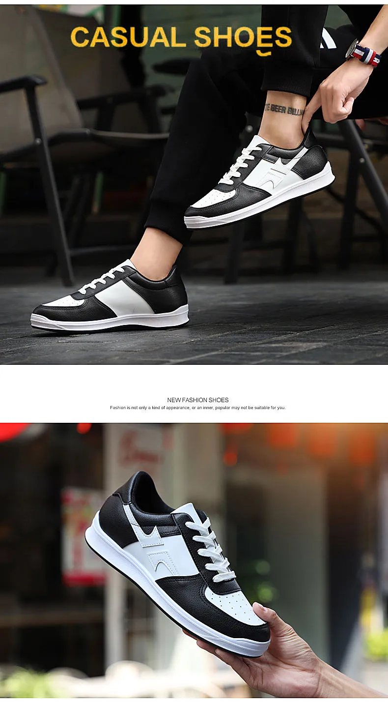 2018- spring and autumn- fashion- brand youth- sneakers -men's shoes -trend wild white shoes- casual color board shoes men (11)