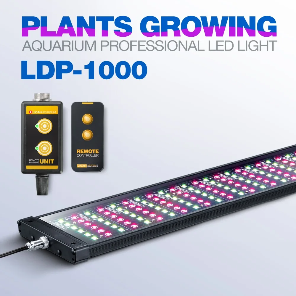 LICAH-luz LED para cultivo de plantas, acuario, LDP-1000, Envío Gratis