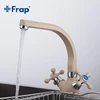 Frap Multicolor Spray painting Kitchen sink Faucet Cold and Hot Water Mixer Tap crane torneira Double Handle 360 Rotation F5408 ► Photo 2/6