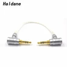 Haldane 10 см 3,5 мм папа до 3,5 мм папа 8 ядер посеребренный 3,5 мм стерео аудио Hifi аудио кабель автомобильный AUX провод кабель