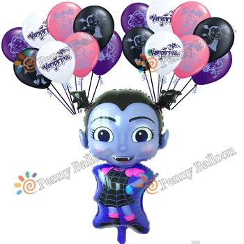 

Wholesale 17pcs/lot Vampirina Foil Balloon Vampirina Latex Balloon Party Supplies Marriage Decorations Globos